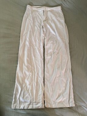 John Galt White Linen Pants